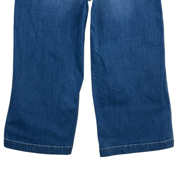 Spanx Jeans Womens 3X Plus Size Elastic Waist Pull On High Rise Wide Leg Stretch - Picture 7 of 9